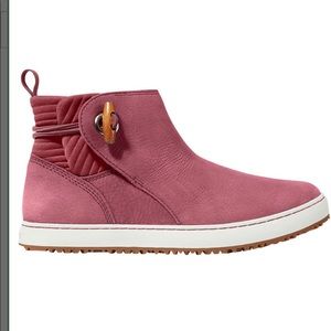 L.L. Bean Mountainside Toggle Boots Burgundy 6 M